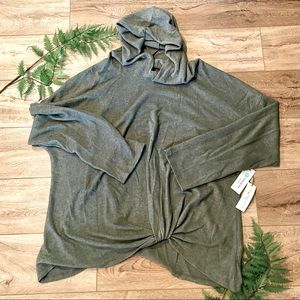 Sage Super Soft Hooded Sweater 3X Nine Britton